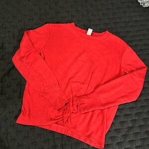 Athleta Girl Red Long Sleeve Top